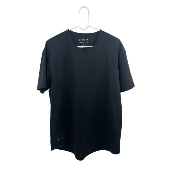 BYLT T Shirt Men’s XL Blend Black Curved Hem Short Sleeve Drop Cut Activewear - Picture 5 of 9